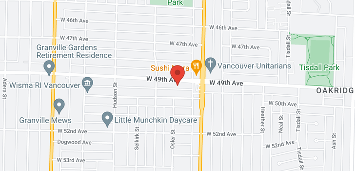 map of 1088 W 49TH AVENUE